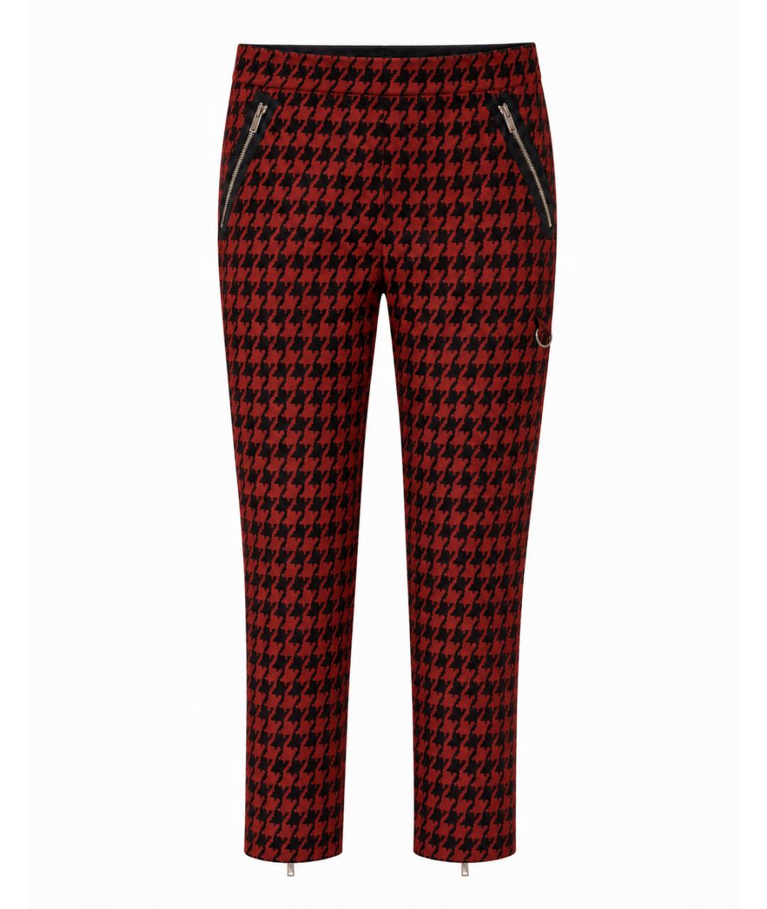 STELLA MCCARTNEY Бордовые хлопковые брюки узкие, фото 1