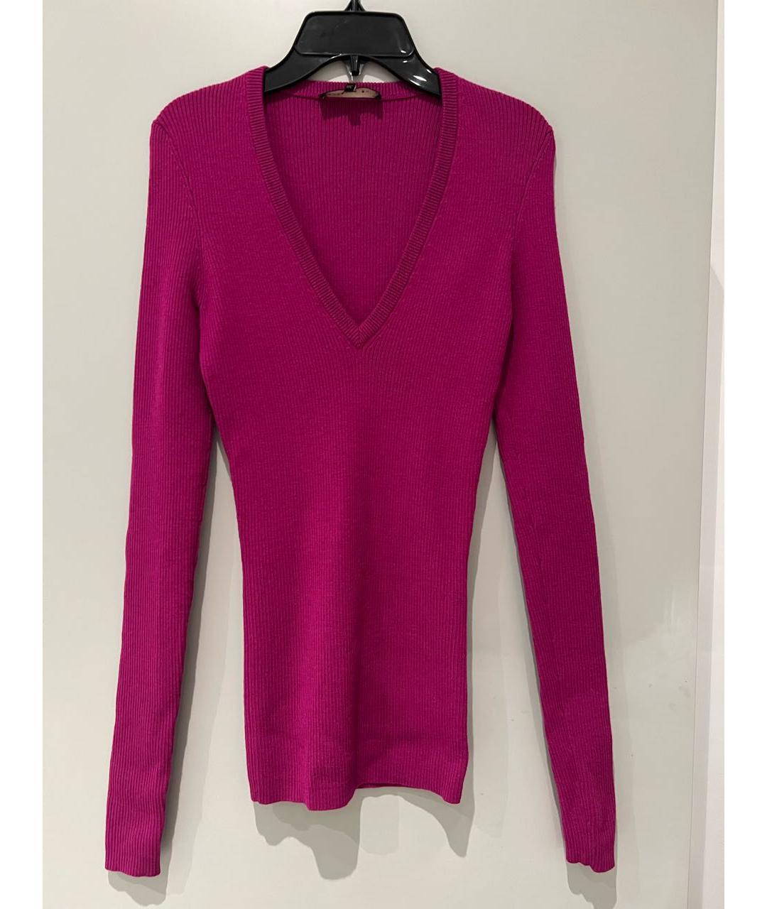 BARBARA BUI Фуксия шерстяной джемпер / свитер, фото 8