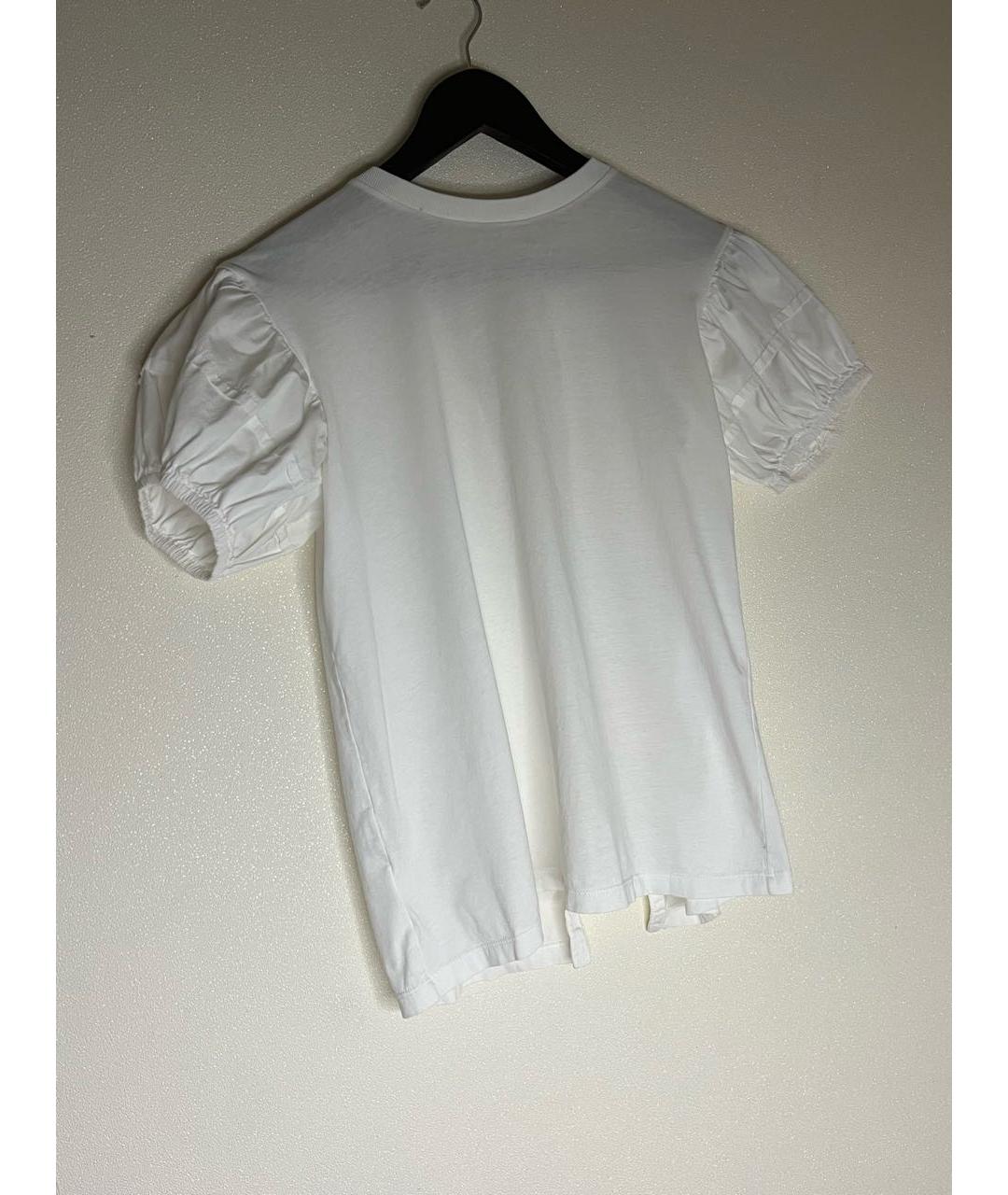 PRADA Белая хлопковая футболка, фото 4