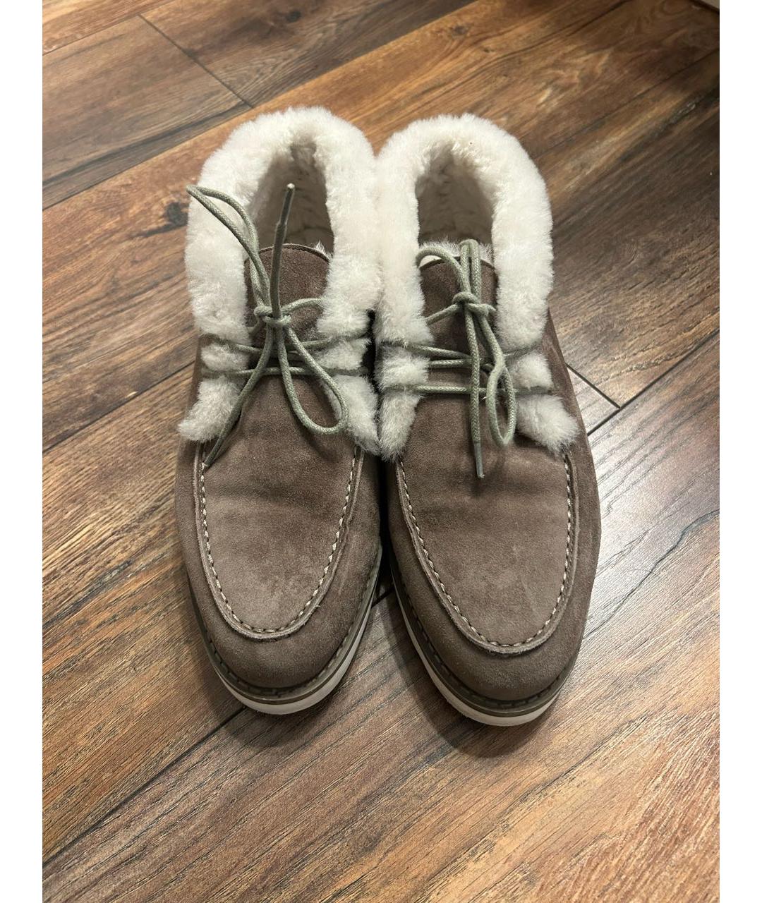 12 STOREEZ Серые замшевые лоферы, фото 2