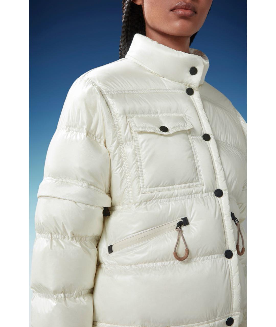 MONCLER GRENOBLE Белый полиамидовый пуховик, фото 7