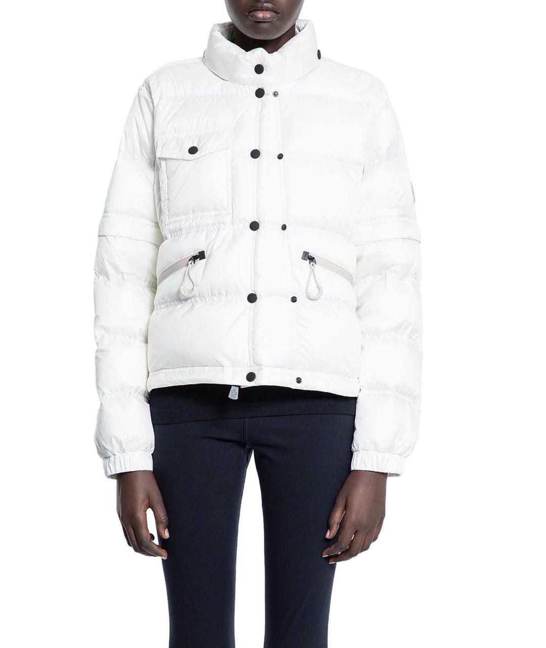MONCLER GRENOBLE Белый полиамидовый пуховик, фото 6