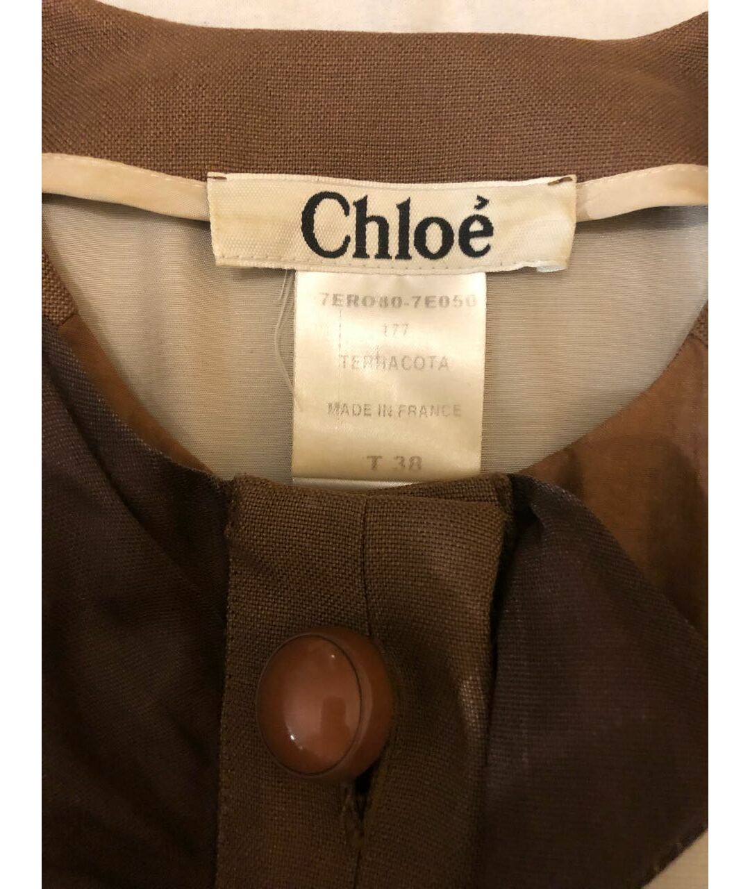 CHLOE Коричневое платье, фото 3