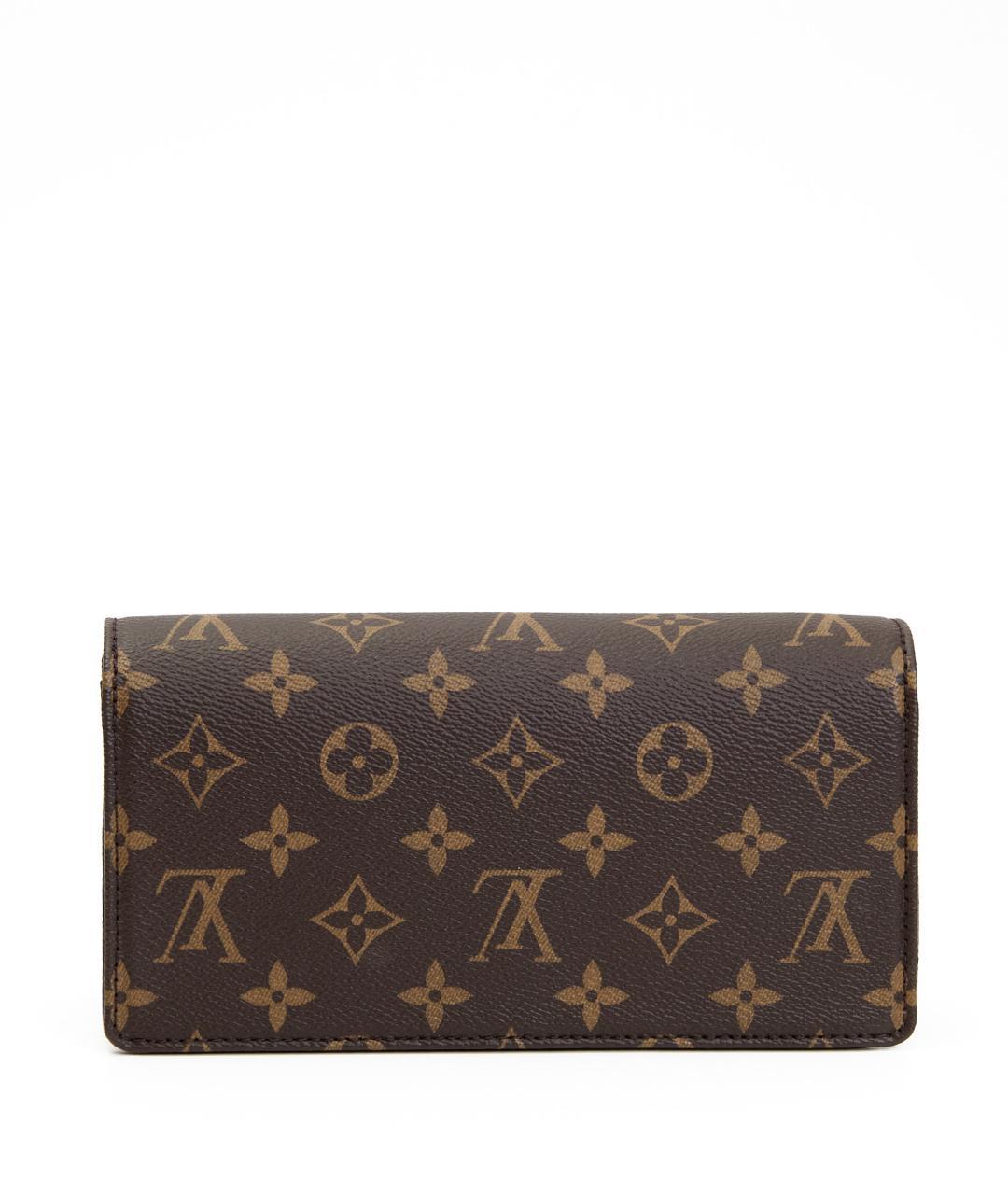 LOUIS VUITTON Коричневая кожаная сумка через плечо, фото 6