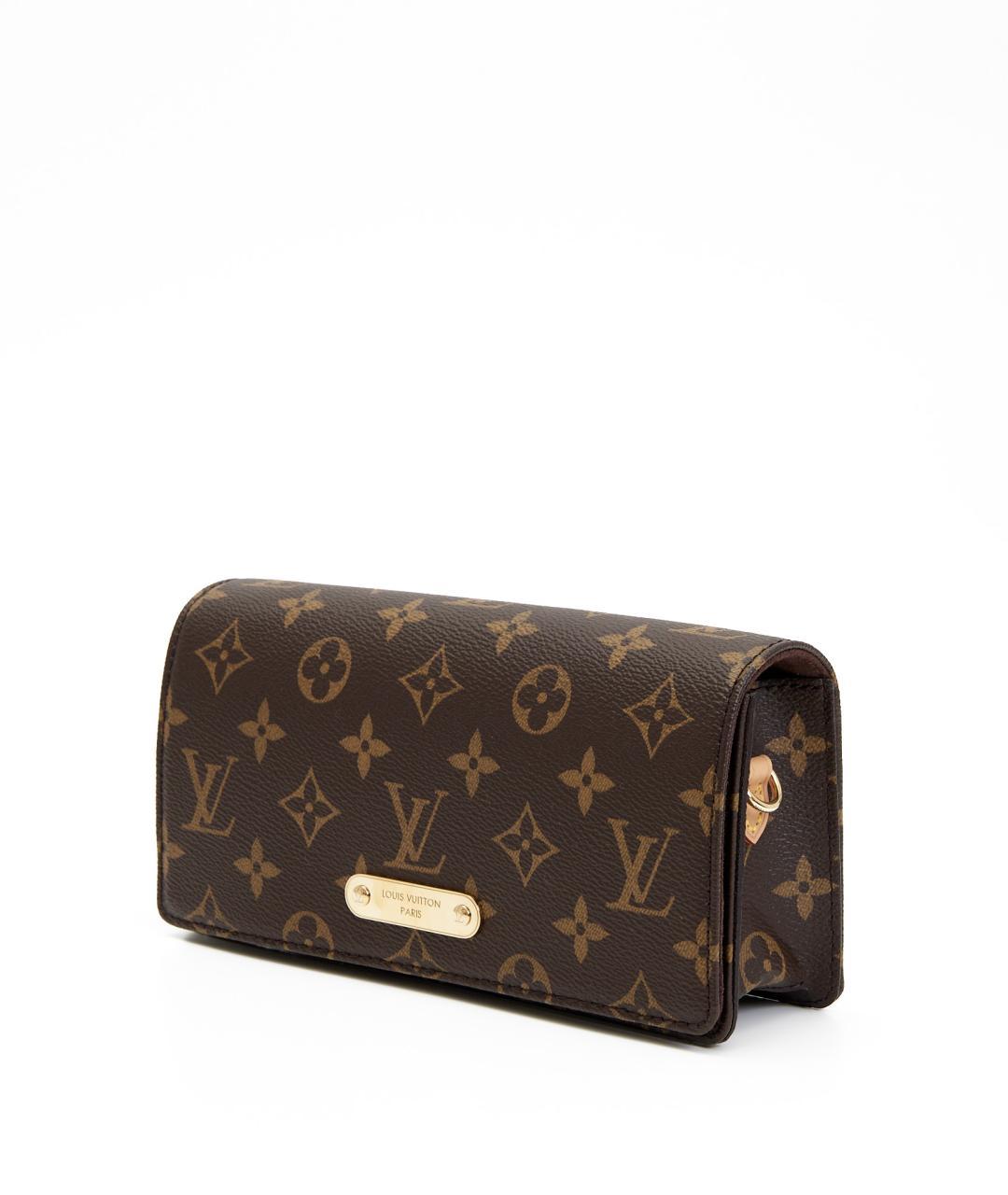 LOUIS VUITTON Коричневая кожаная сумка через плечо, фото 2