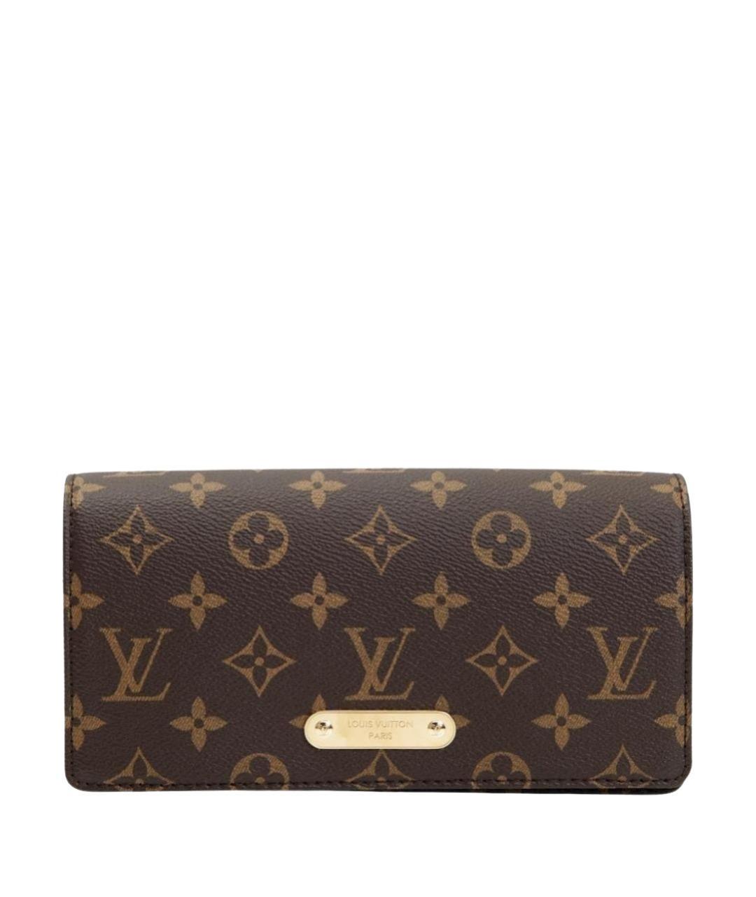 LOUIS VUITTON Коричневая кожаная сумка через плечо, фото 3