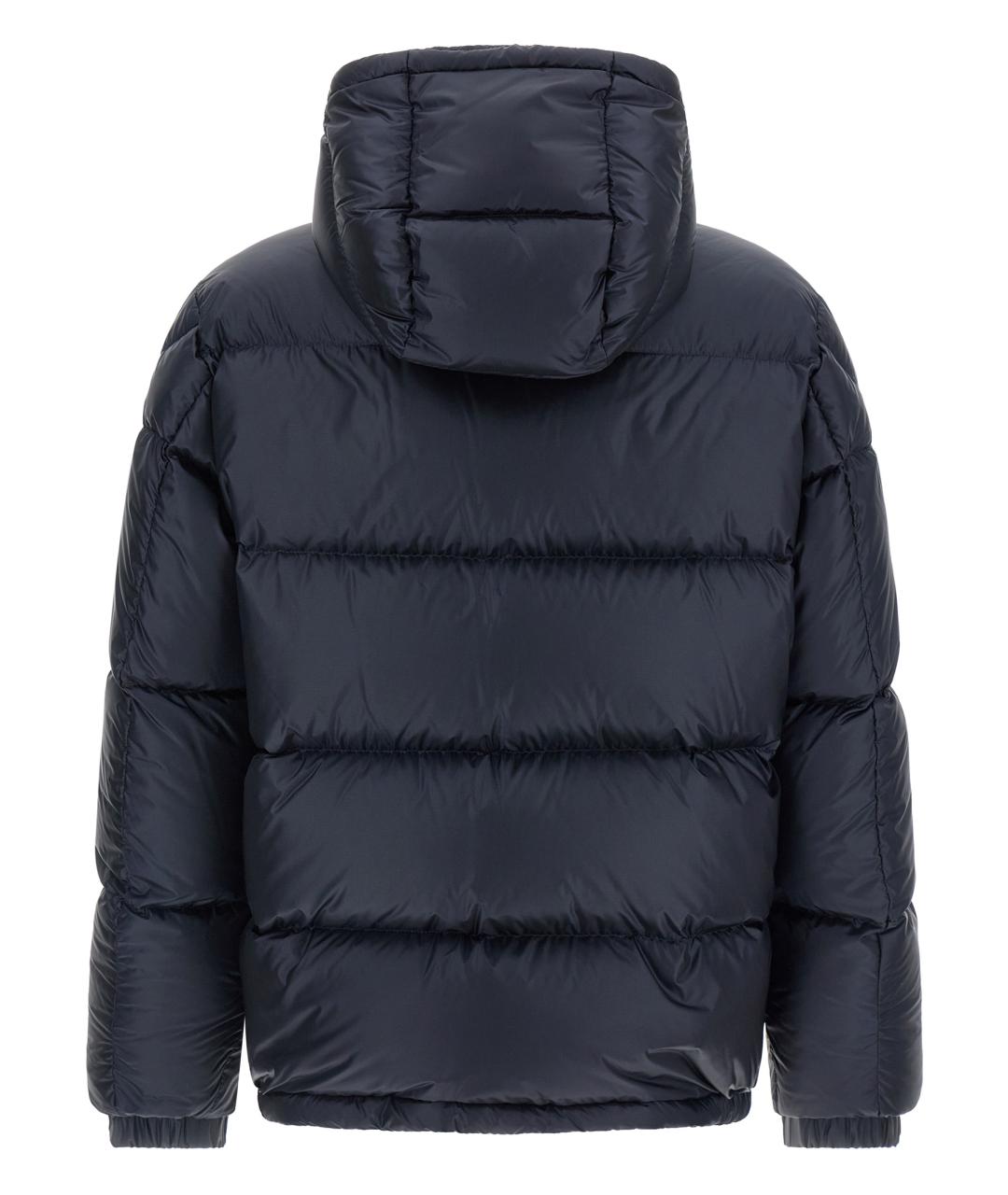 MONCLER Синий полиамидовый пуховик, фото 2