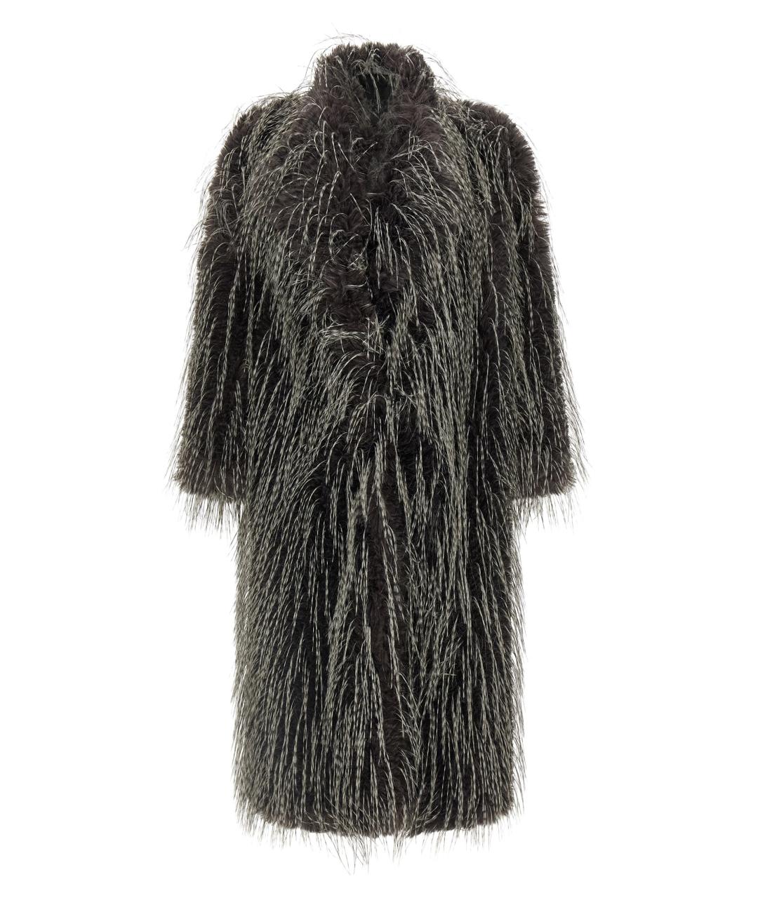 B&B COUTURE Черная полиэстеровая шуба, фото 1