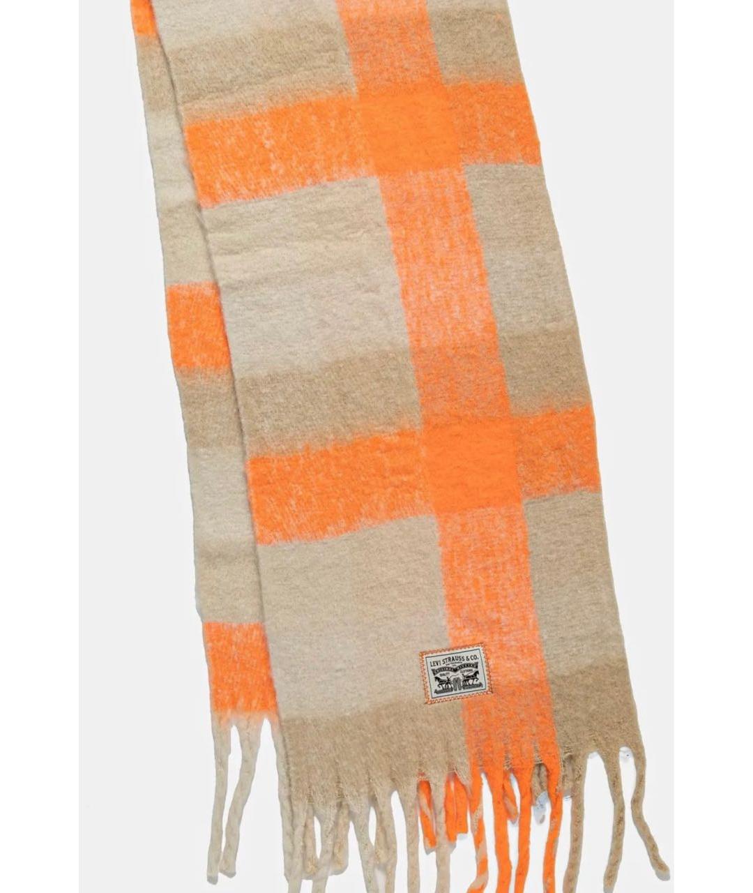 LEVI'S Оранжевый шарф, фото 5