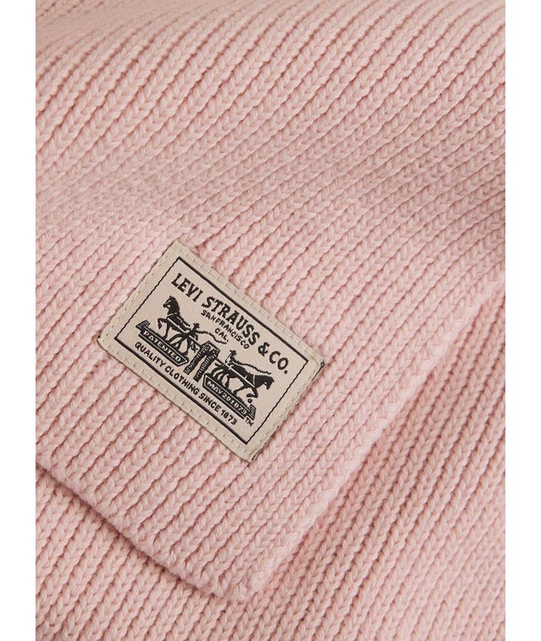 LEVI'S Розовый хлопковый шарф, фото 2
