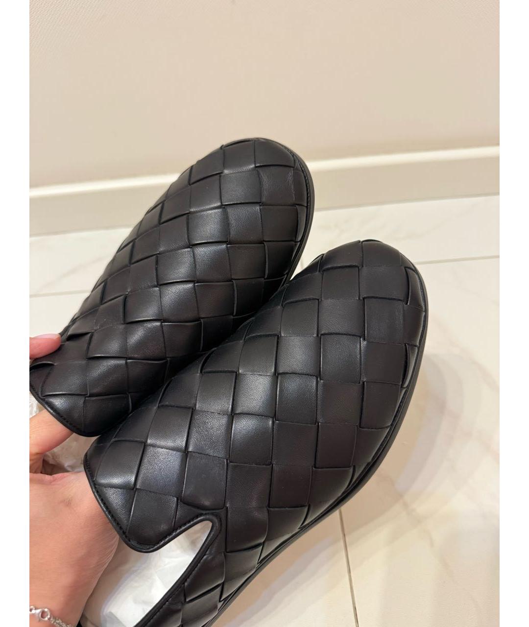 BOTTEGA VENETA Черные кожаные лоферы, фото 7