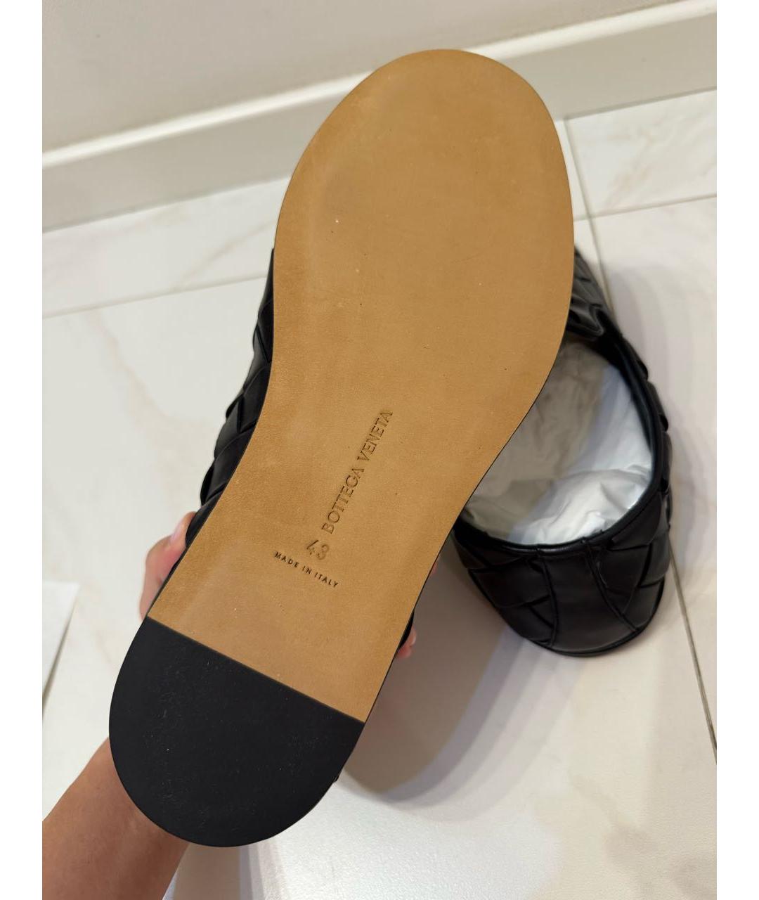BOTTEGA VENETA Черные кожаные лоферы, фото 6