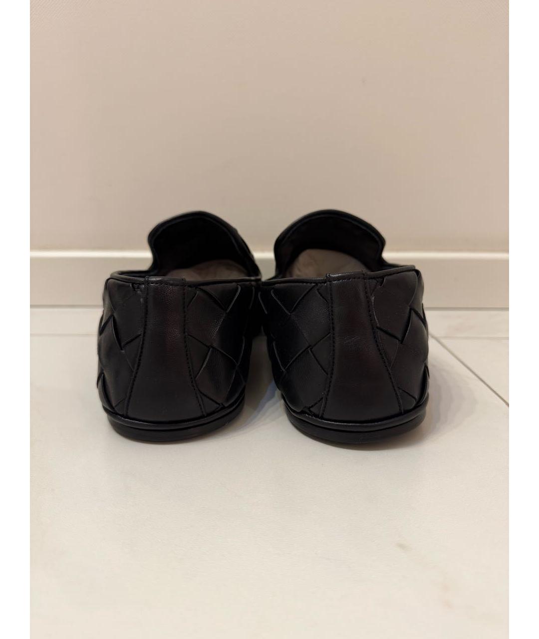 BOTTEGA VENETA Черные кожаные лоферы, фото 4