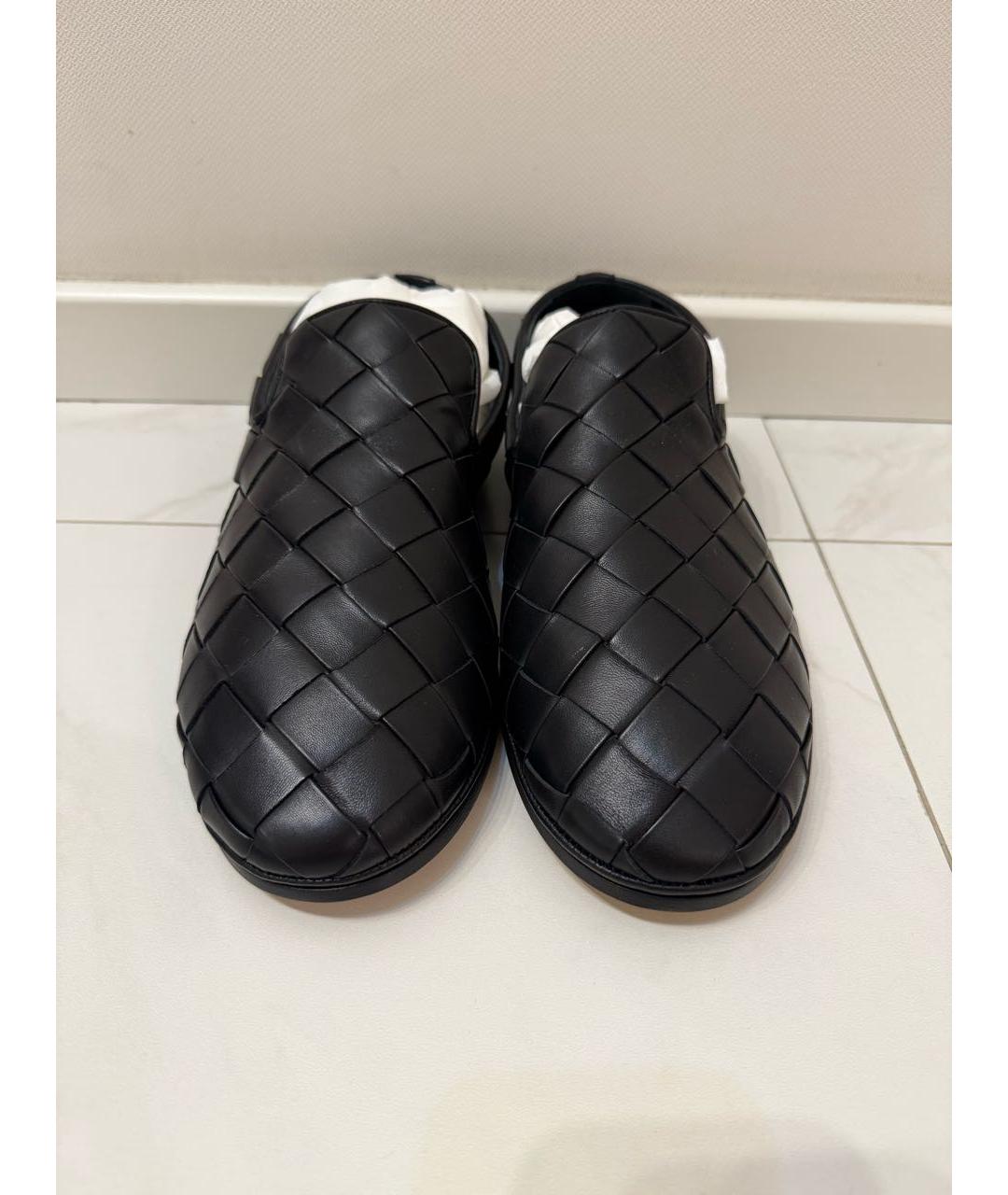 BOTTEGA VENETA Черные кожаные лоферы, фото 2