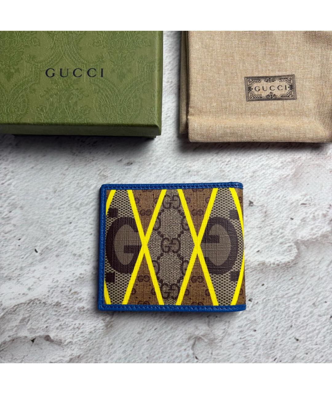 GUCCI Коричневый кошелек, фото 2