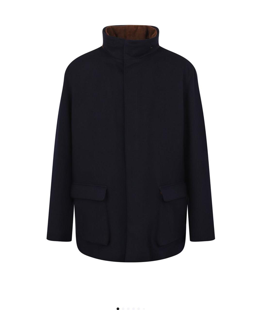 LORO PIANA Темно-синяя кашемировая куртка, фото 1