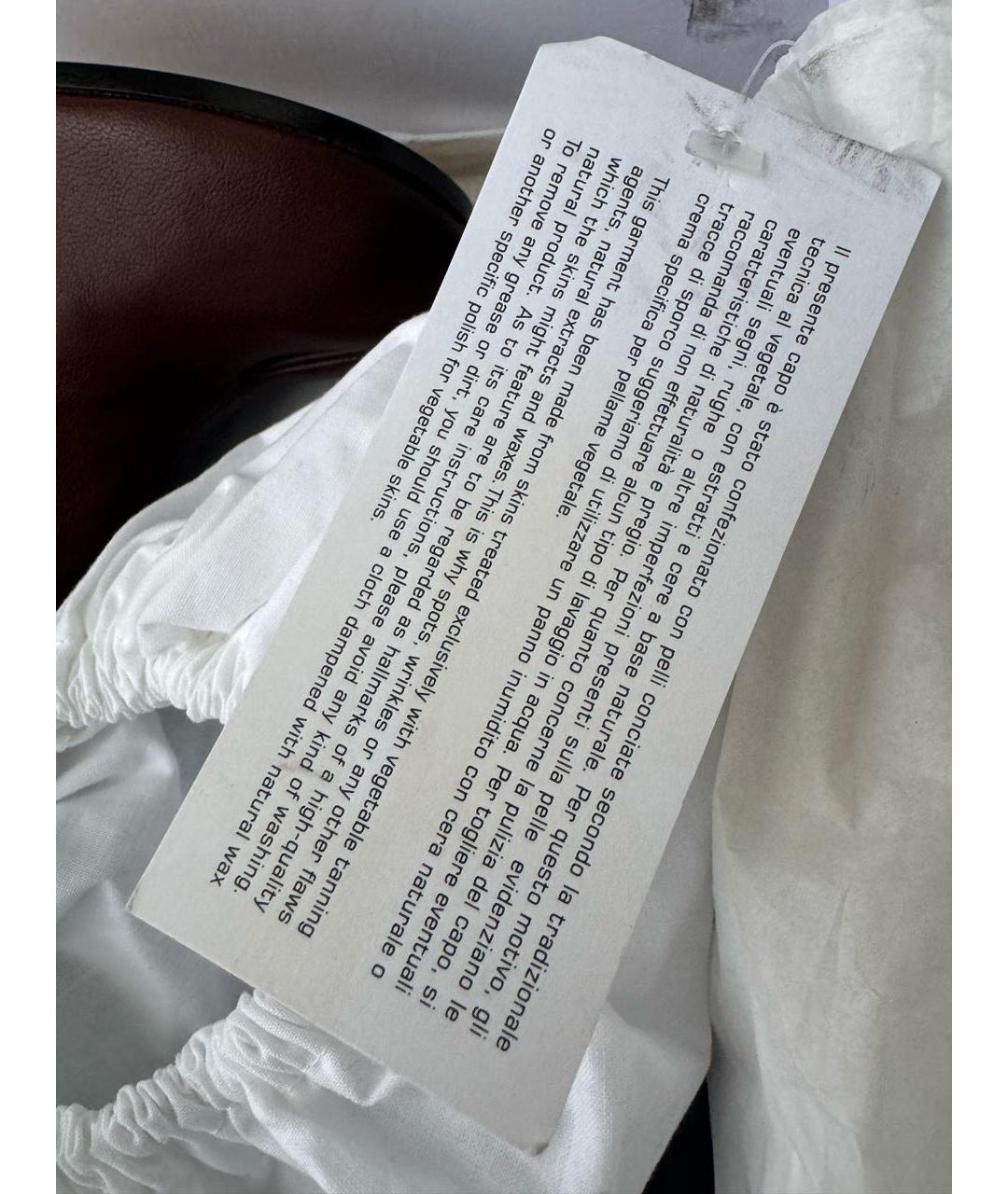 MAISON MARGIELA Коричневые кожаные ботильоны, фото 8