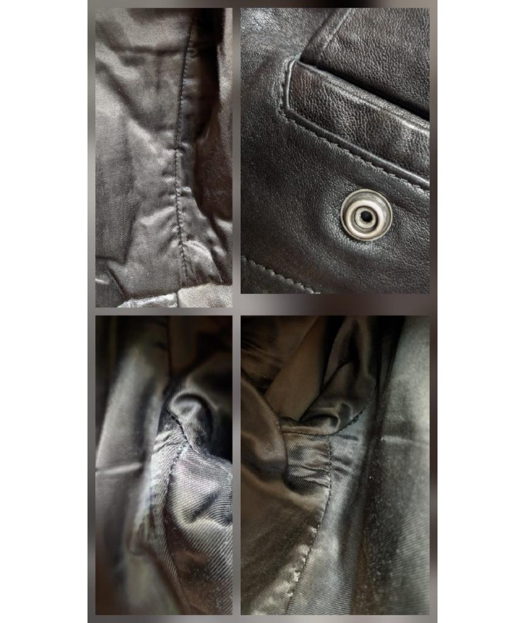 SAINT LAURENT Черная кожаная куртка, фото 9
