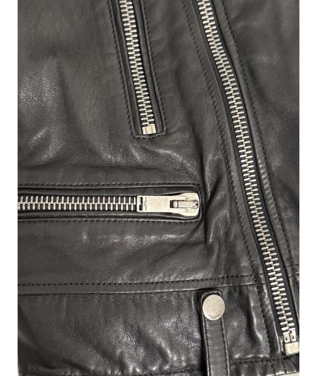 SAINT LAURENT Черная кожаная куртка, фото 7