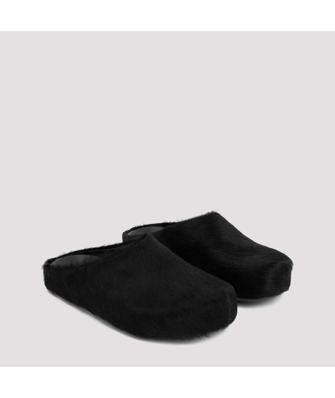 MARNI Черные кожаные сандалии, фото 3