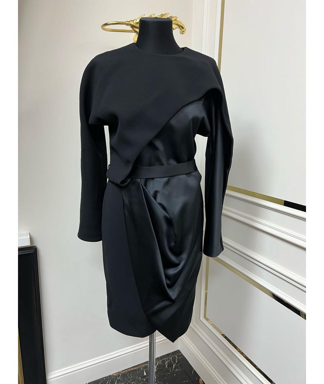 BALENCIAGA Черное коктейльное платье, фото 2