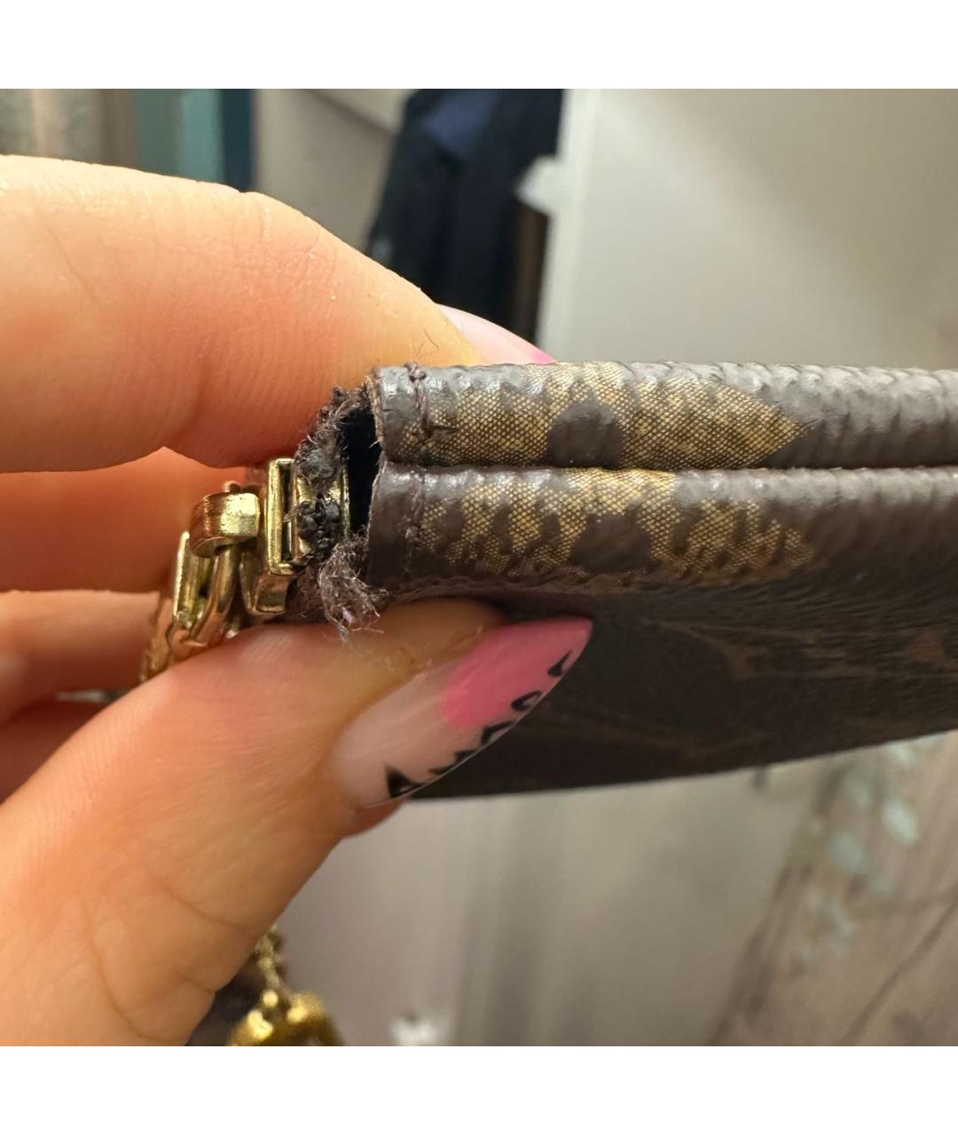 LOUIS VUITTON Коричневая ключница, фото 8