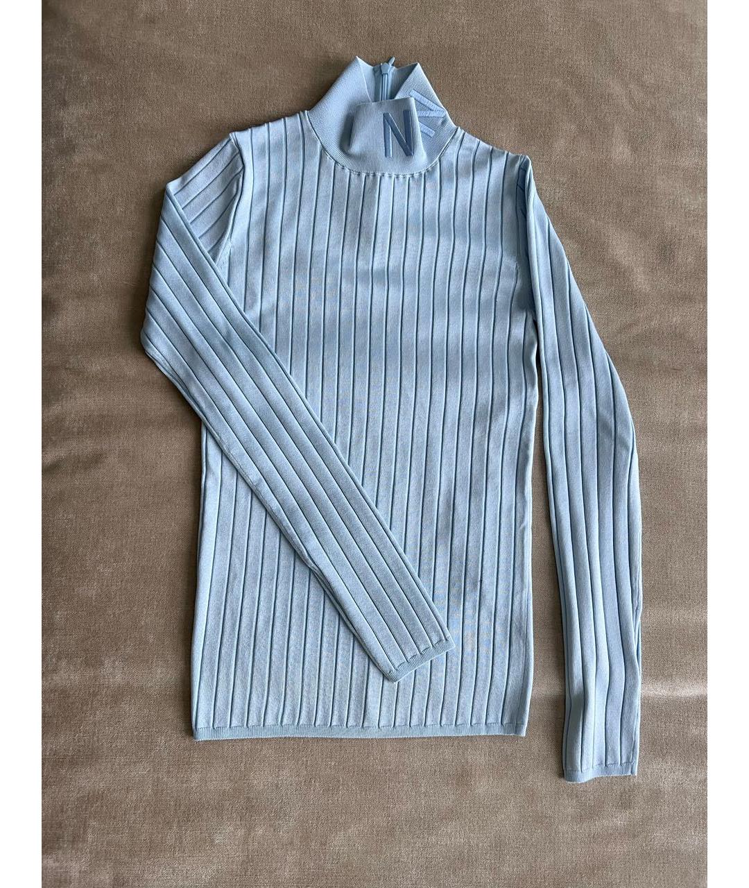 NINA RICCI Голубая вискозная водолазка, фото 2