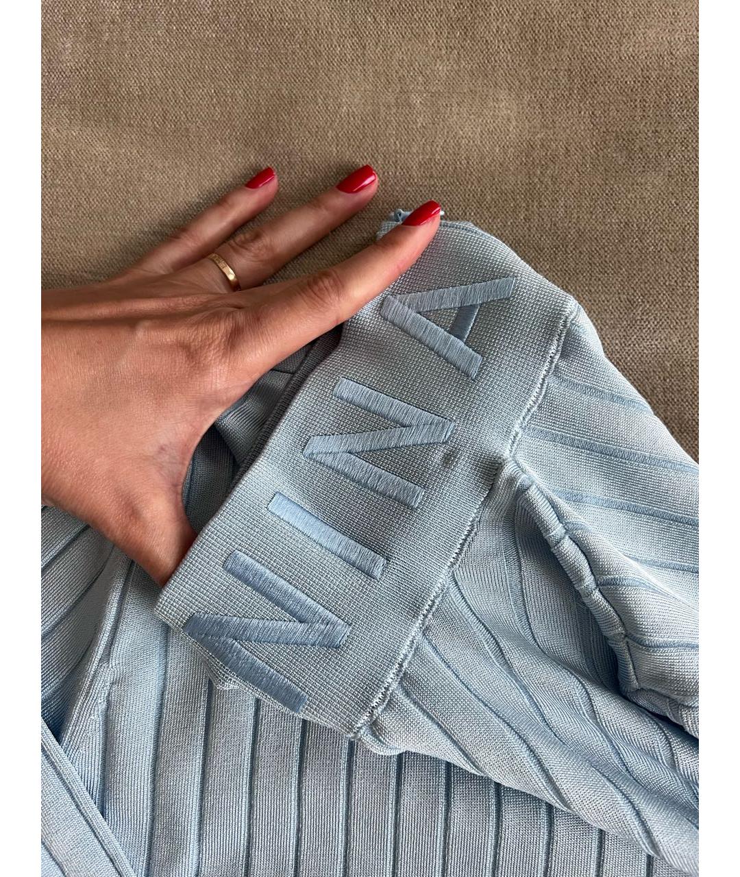 NINA RICCI Голубая вискозная водолазка, фото 3