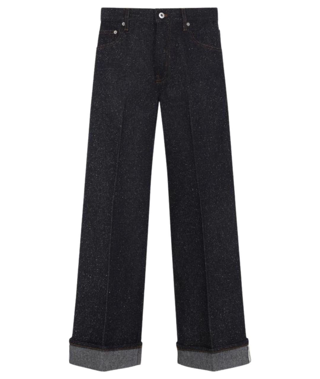 BURBERRY Темно-синие хлопко-эластановые прямые джинсы, фото 1