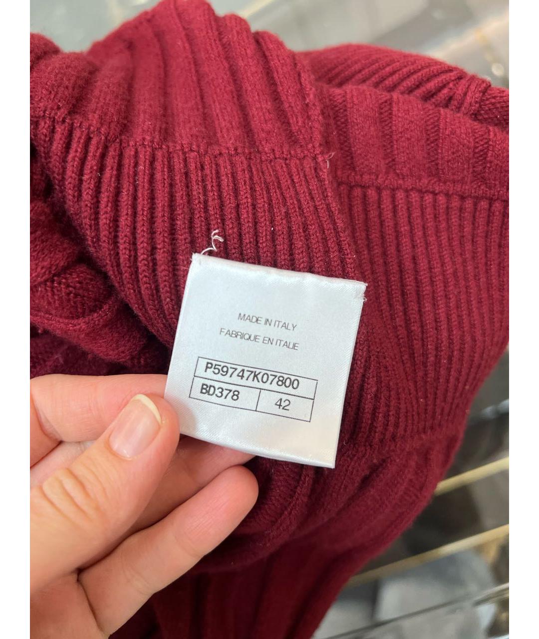 CHANEL Бордовое повседневное платье, фото 8