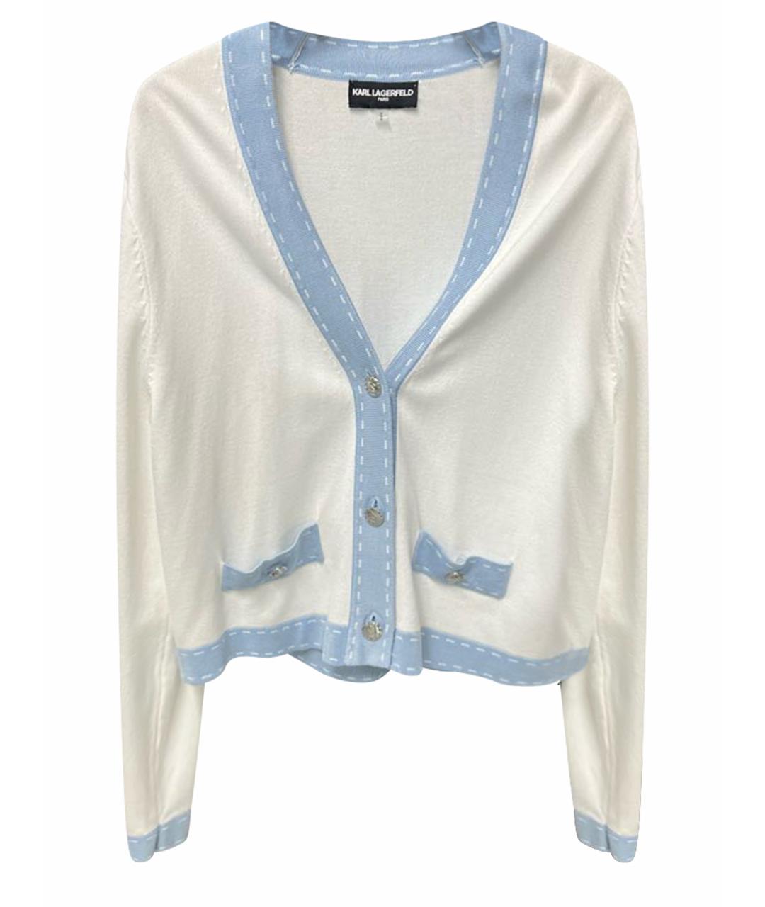 KARL LAGERFELD Голубой вискозный кардиган, фото 1
