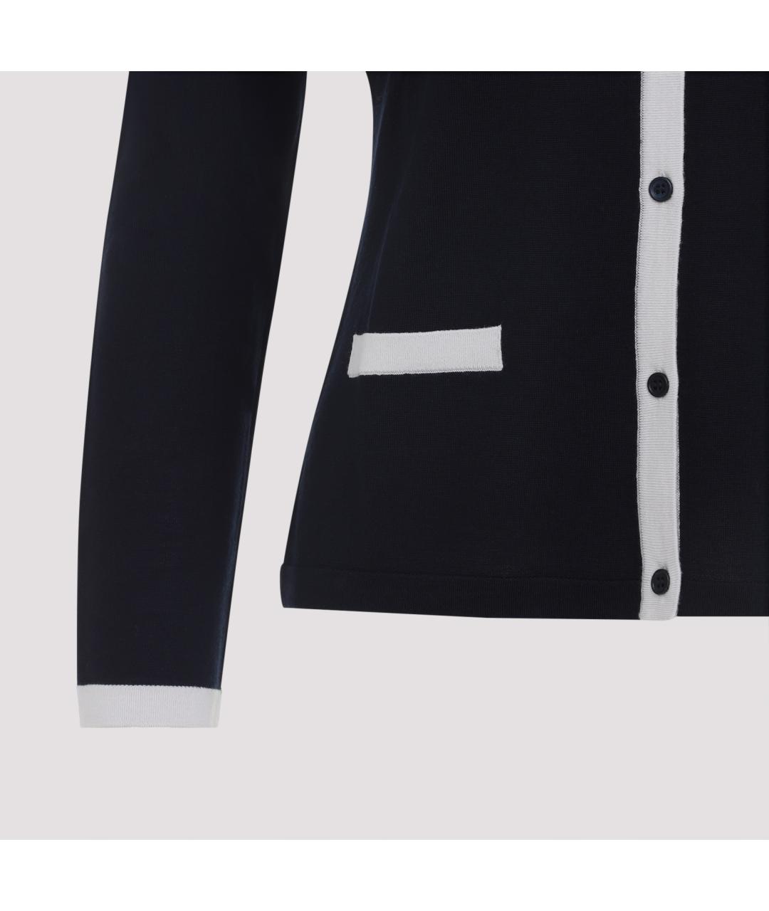 'S MAX MARA Синий шерстяной кардиган, фото 3