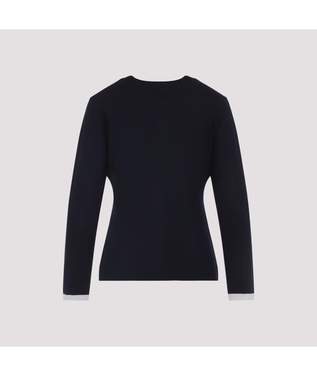 'S MAX MARA Синий шерстяной кардиган, фото 2