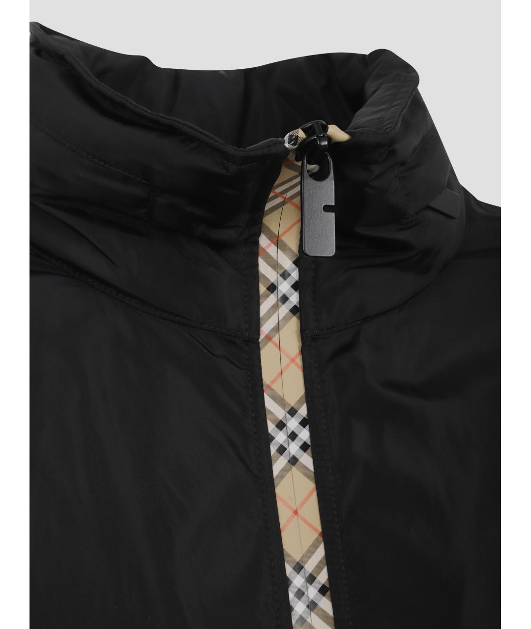 BURBERRY Черная полиамидовая парка, фото 3