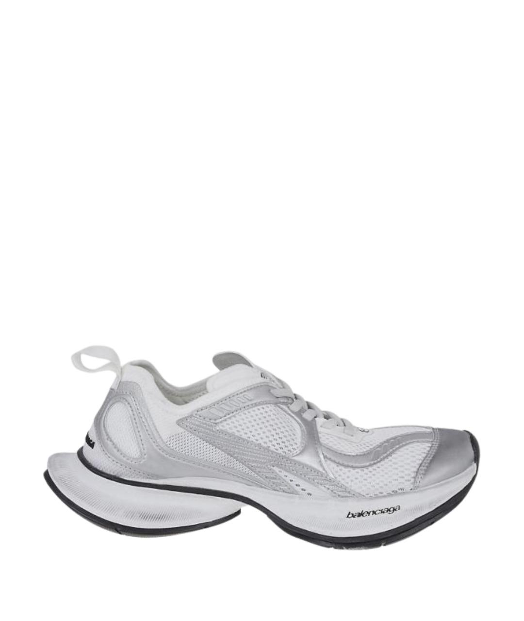 BALENCIAGA Белые бархатные кроссовки, фото 1