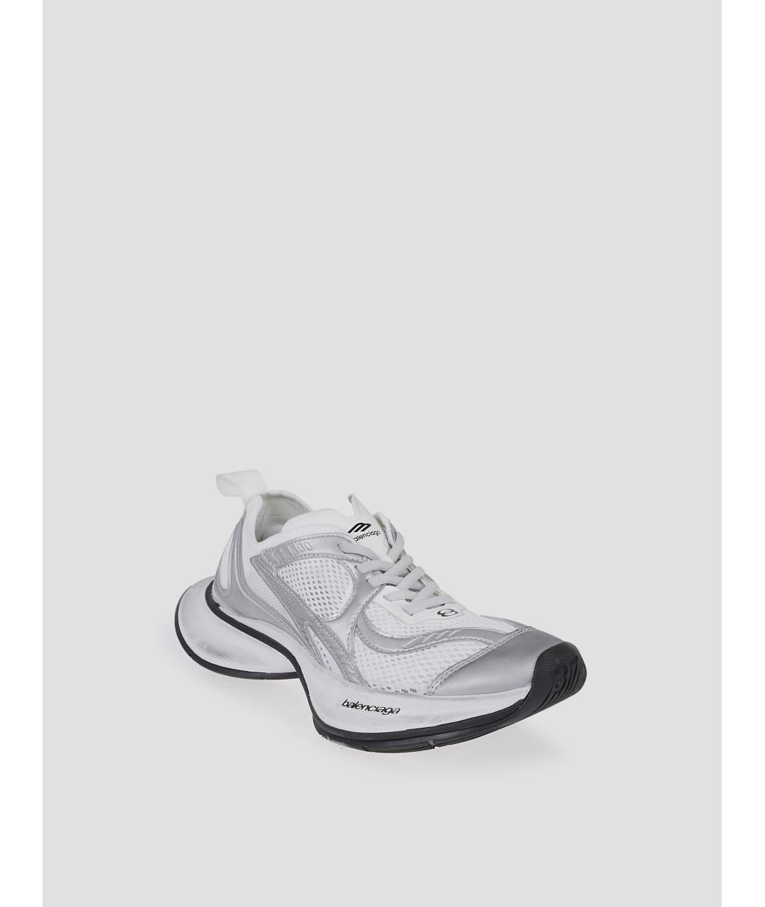 BALENCIAGA Белые бархатные кроссовки, фото 3