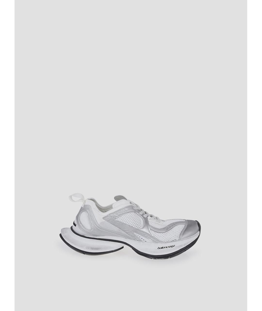 BALENCIAGA Белые бархатные кроссовки, фото 4