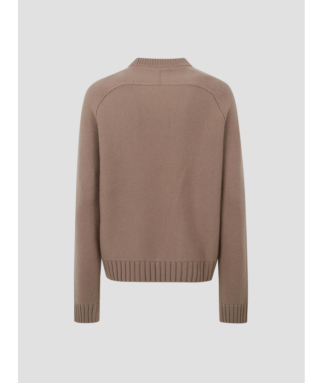 GUCCI Бежевый шерстяной джемпер / свитер, фото 2