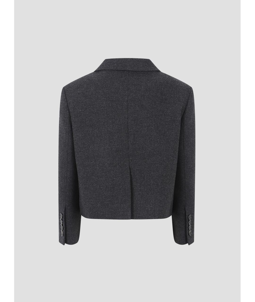 GUCCI Серый шерстяной жакет/пиджак, фото 2