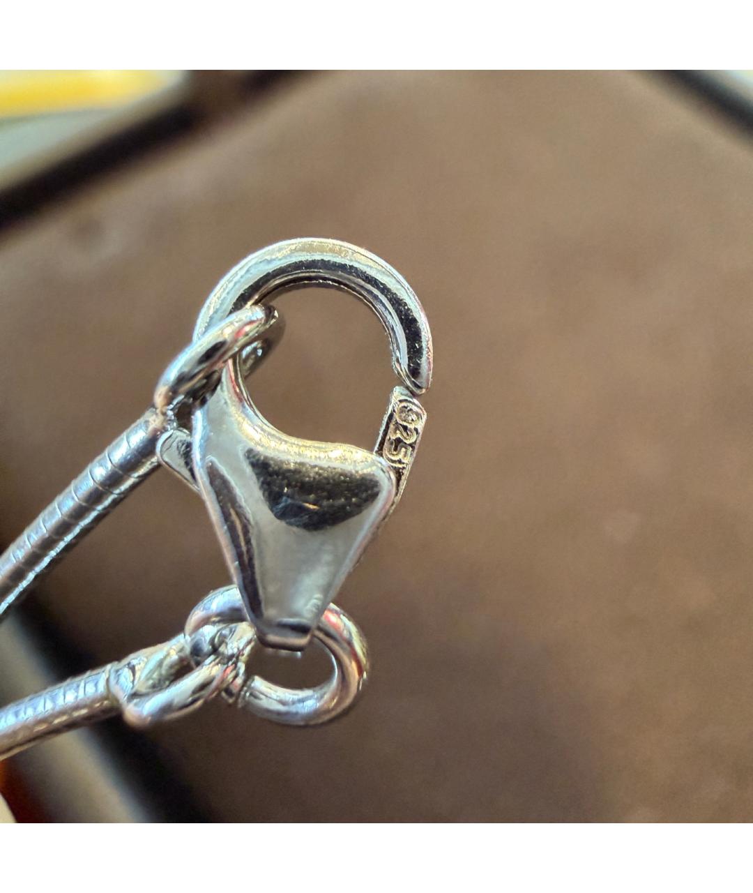 HERMES Серебряное серебряное колье, фото 8