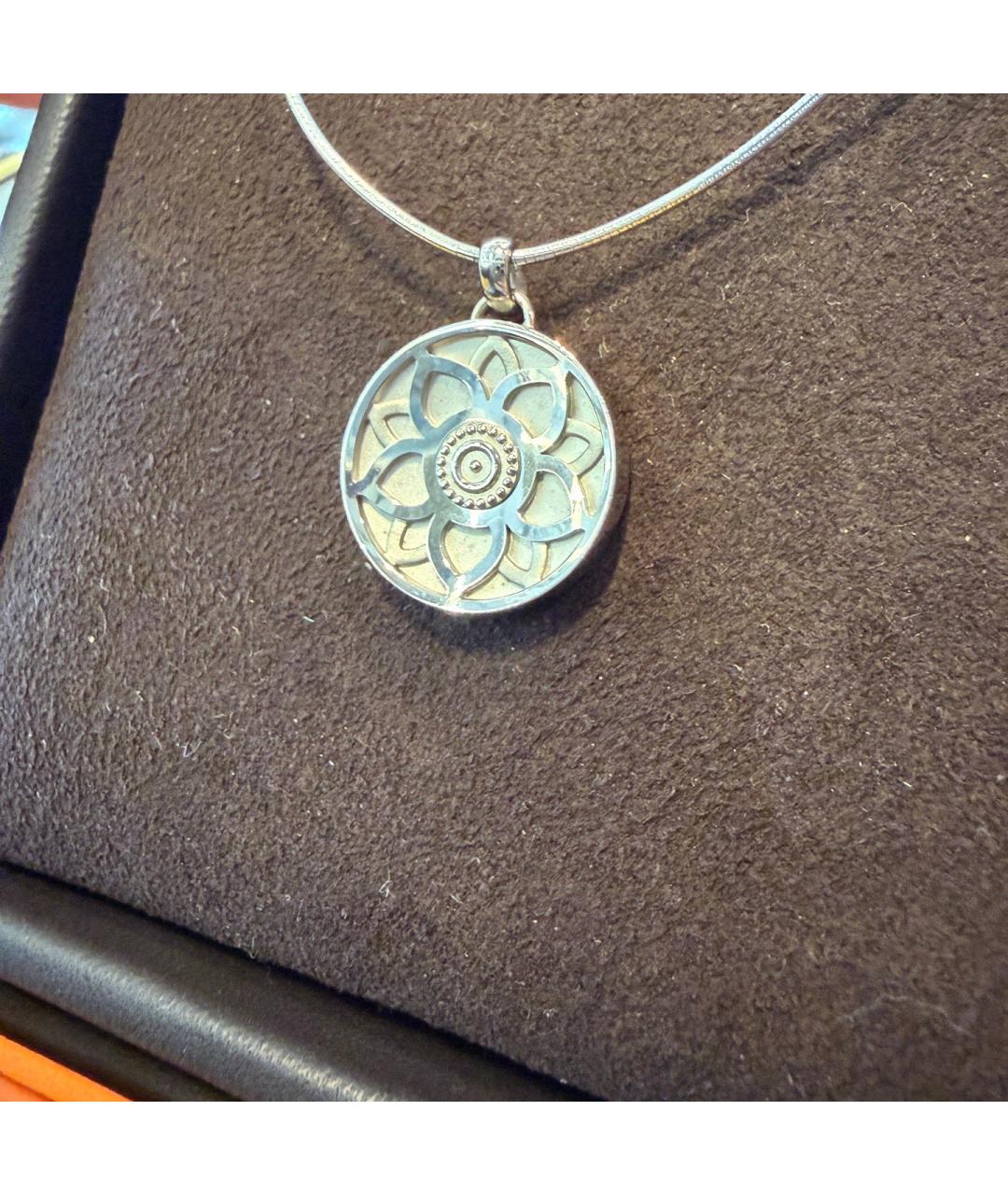 HERMES Серебряное серебряное колье, фото 5