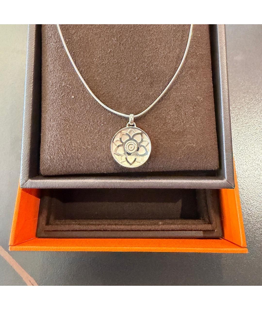 HERMES Серебряное серебряное колье, фото 2