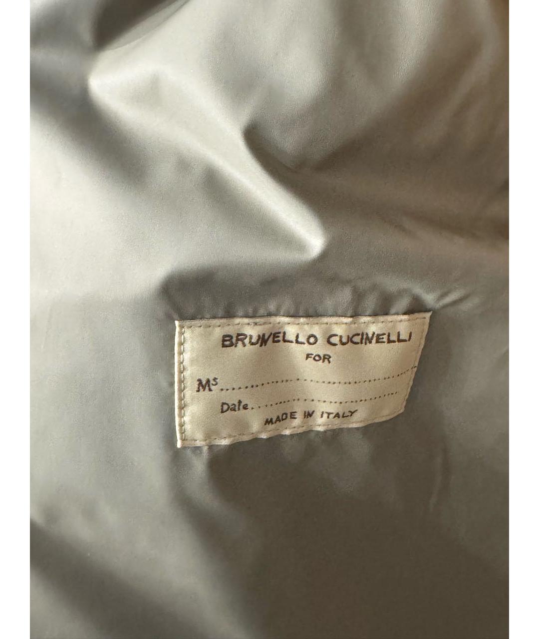 BRUNELLO CUCINELLI Черный полиэстеровый пуховик, фото 7