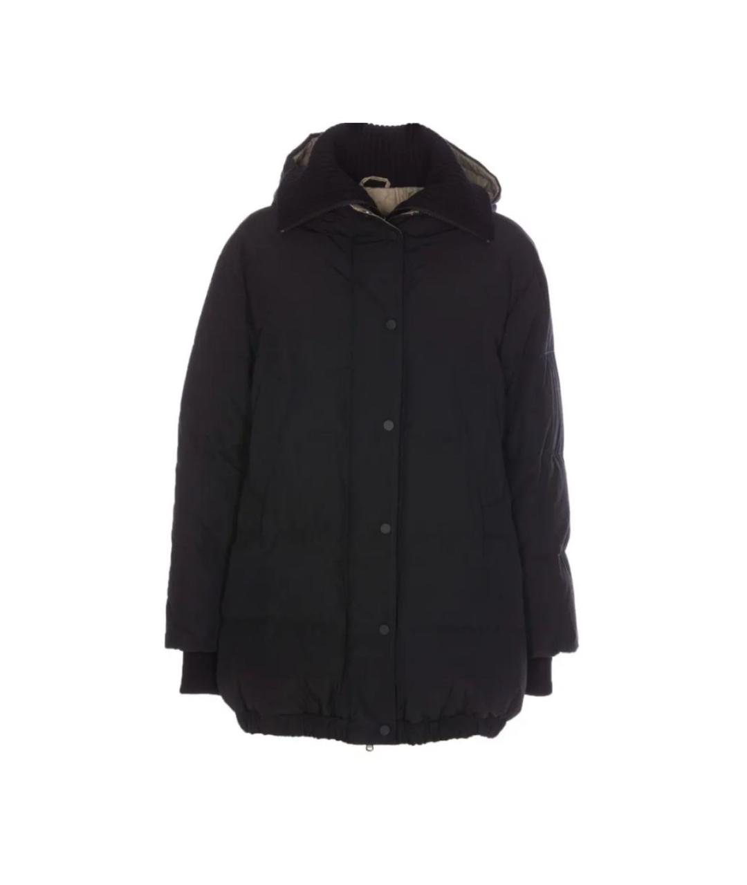 BRUNELLO CUCINELLI Черный полиэстеровый пуховик, фото 9