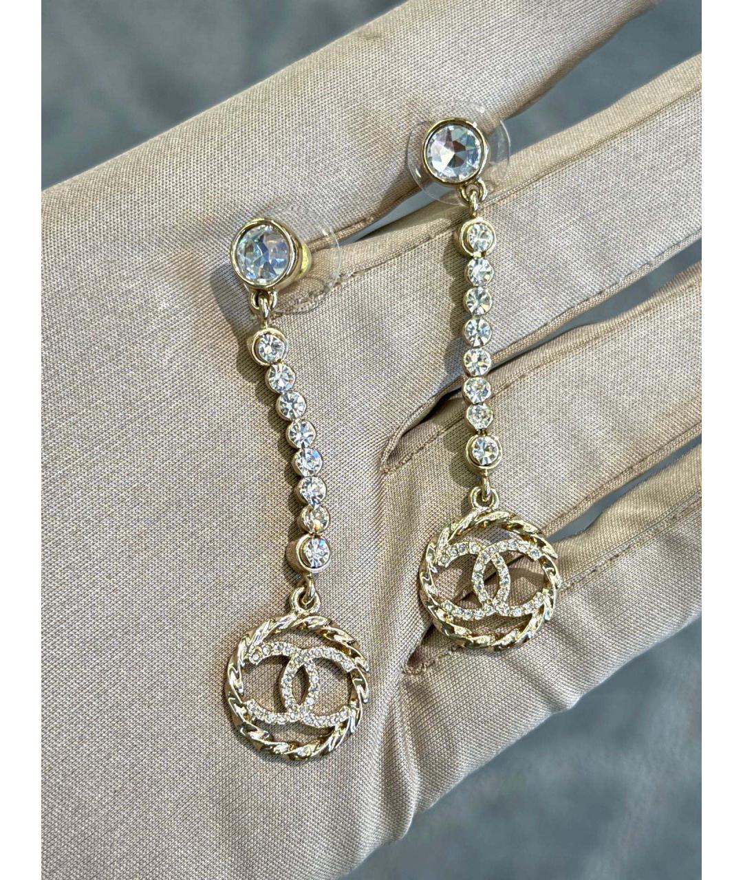 CHANEL Серебряные металлические серьги, фото 4