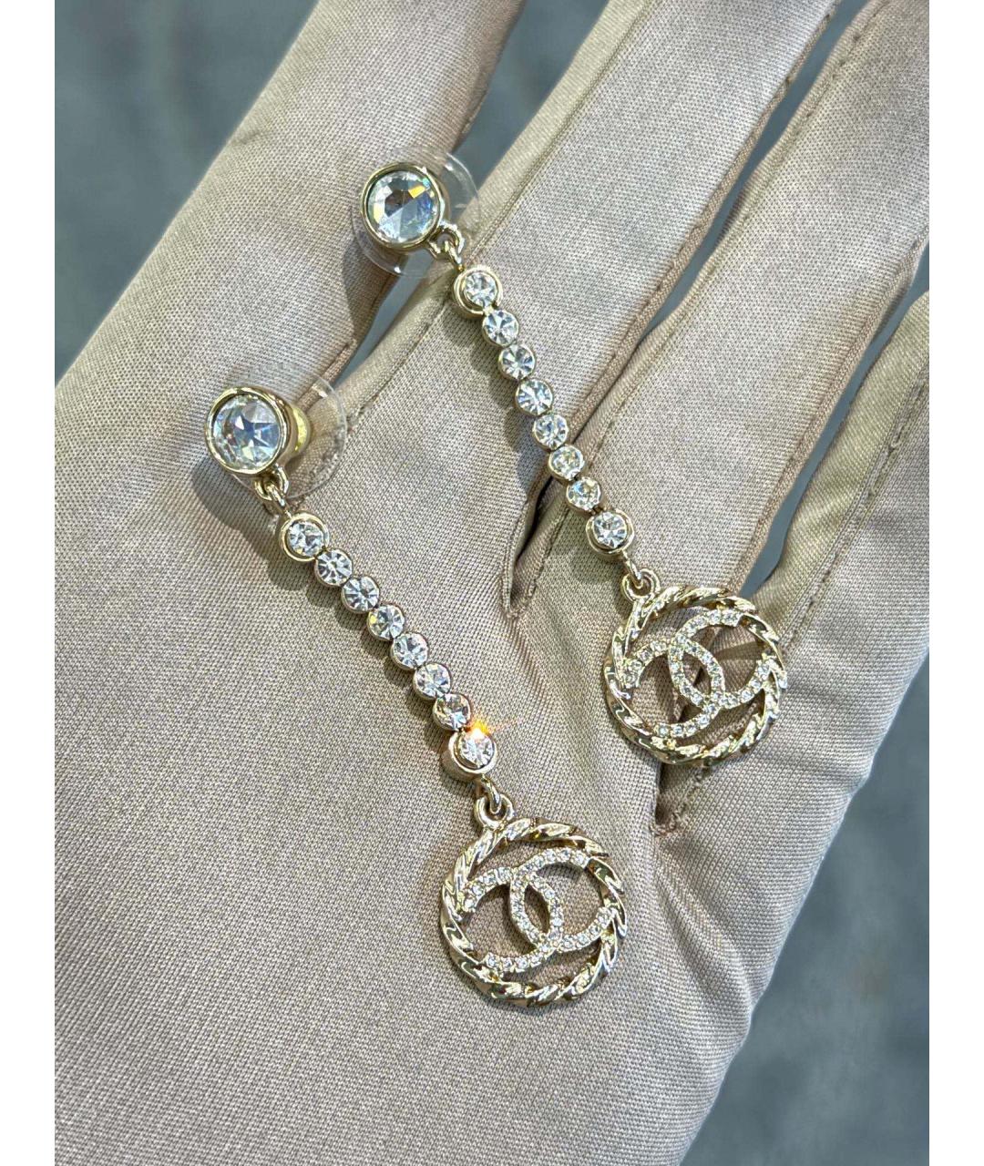 CHANEL Серебряные металлические серьги, фото 3