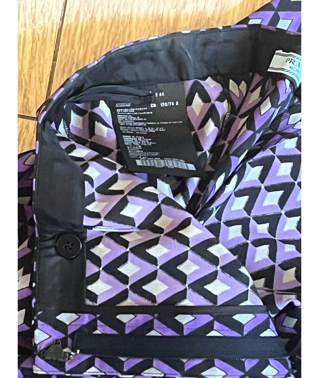 PRADA Мульти прямые брюки, фото 6