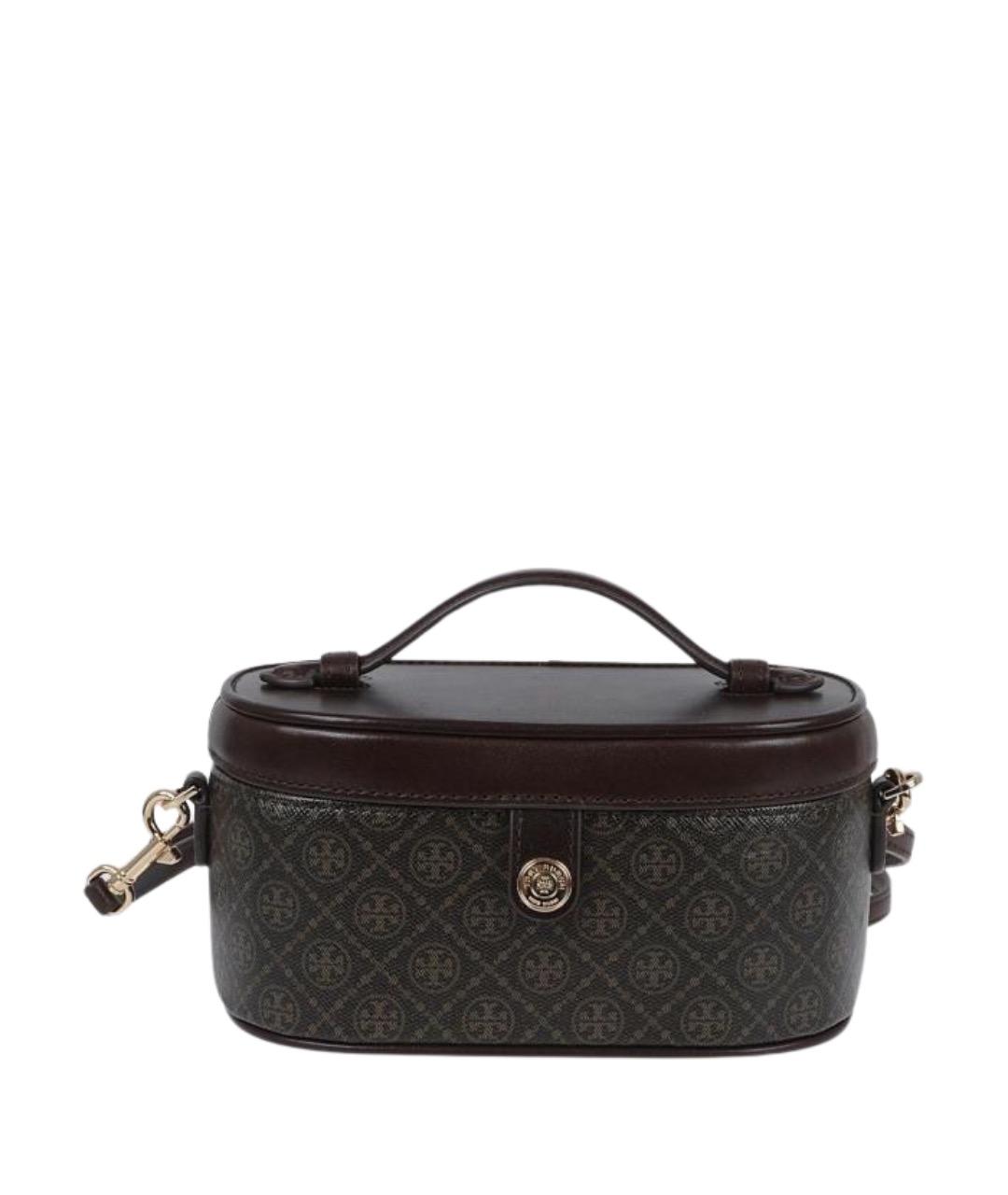 TORY BURCH Коричневая сумка с короткими ручками из искусственной кожи, фото 1