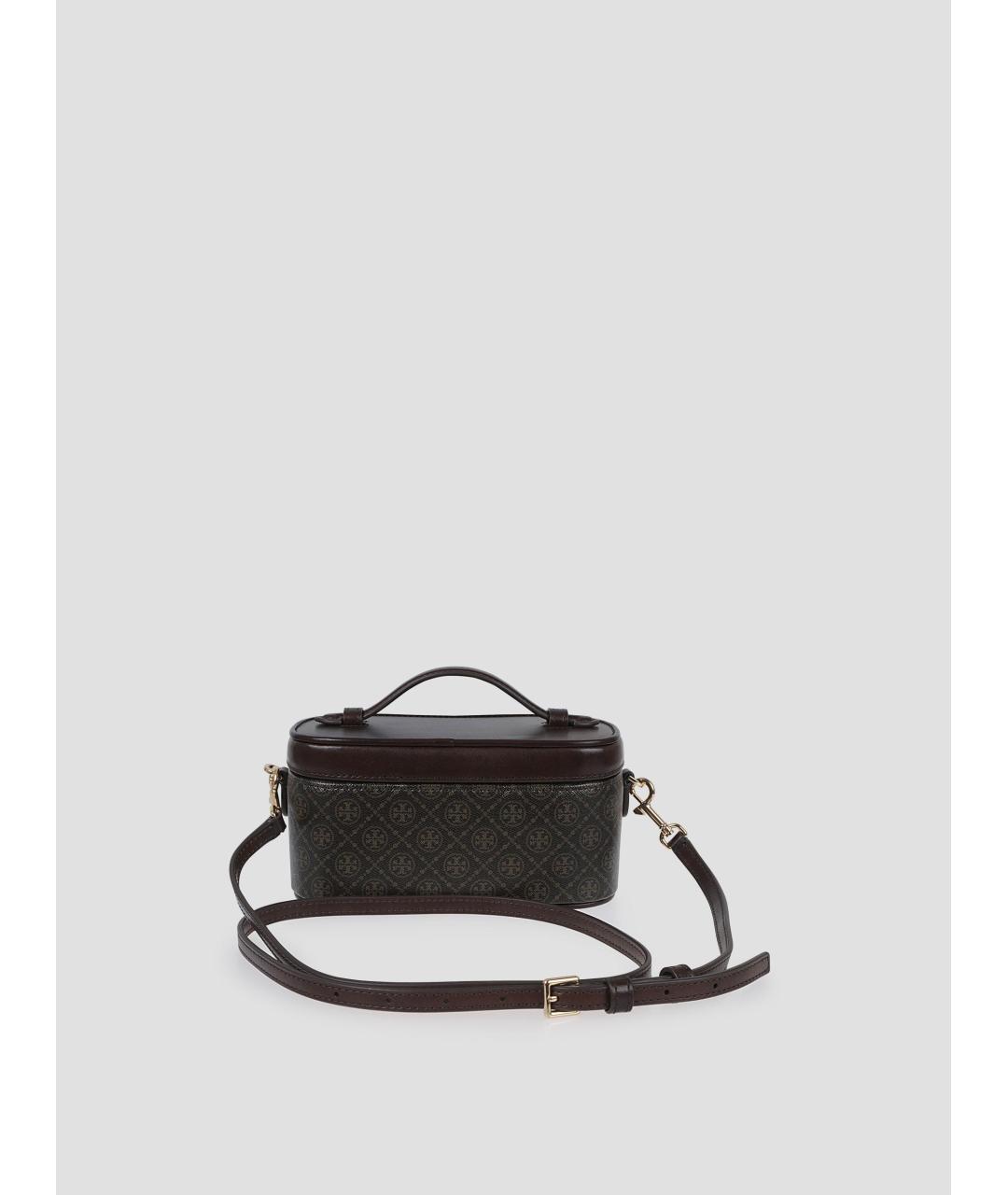 TORY BURCH Коричневая сумка с короткими ручками из искусственной кожи, фото 3