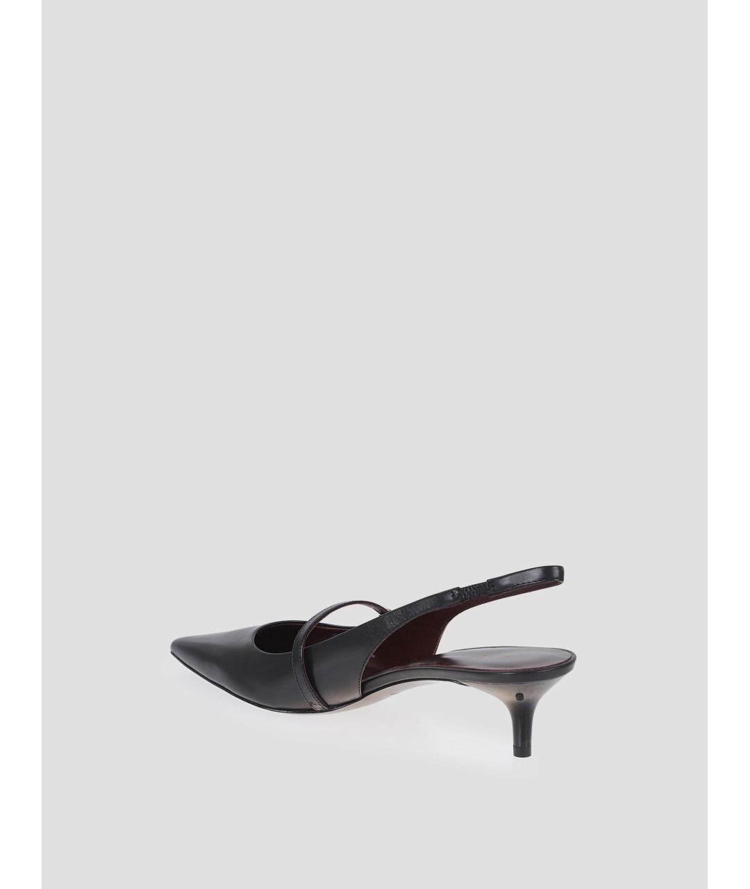 TORY BURCH Черные кожаные туфли, фото 2